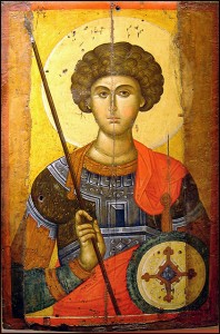 Icona de Sant Jordi, Museu Cristiano-Bizantí, Atenes.